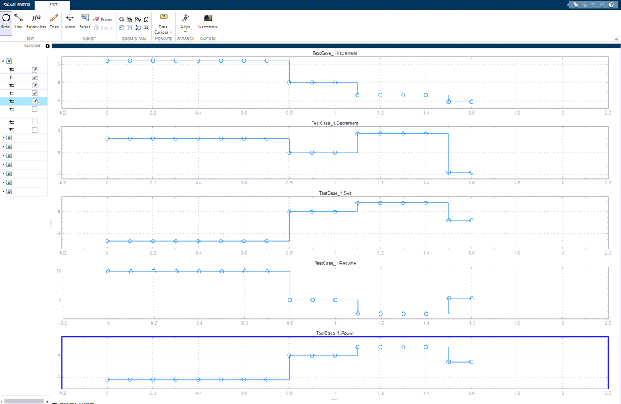 Signal Editor Block editing signal