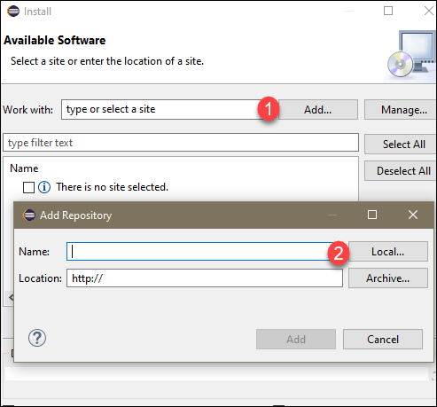 Eclipse menu to install new software