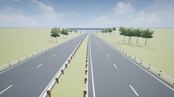 US highway scene