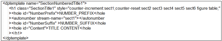 PDF SectionNumberedTitle1 Template