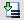 File symbol with two smaller symbols atop: a green down arrow on the top left, and a group of three parallel black lines on the bottom right.