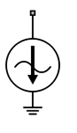 Sinusoid block icon with Source type is set to Ideal current.