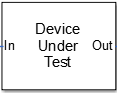 Device under test block consists of IQ-to-RF subsystem.