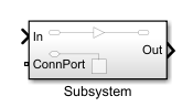 Changed appearance of connection port on subsystem icon
