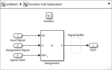 array assignment simulink