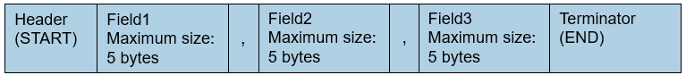 Fields in packet with variable size