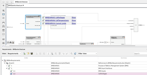 Linking architecture components to Simulink Models