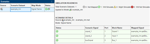 Results table from selecting Check Map Readiness