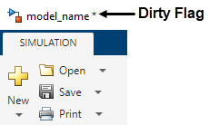 Title bar showing an asterisk next to the model name