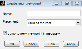 Create new viewpoint dialog box.