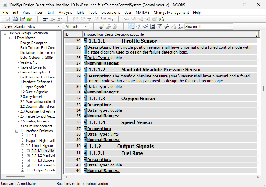 Ibm Doors Requirement Module Navigate to Requirements in IBM DOORS Baselines - MATLAB & Simulink