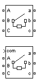 Three-Phase Breaker block