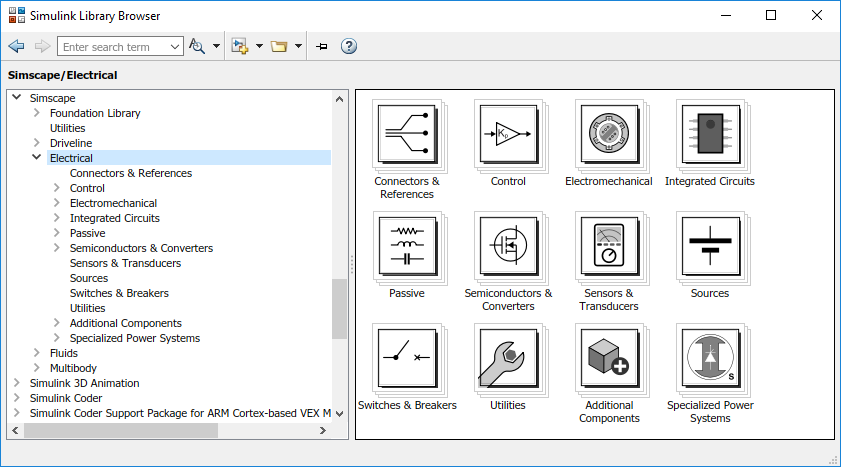 Library browser. Библиотеки блоков Simscape. Матлаб библиотека симулинк electrical. Simulink Simscape. Matlab Simscape electrical.