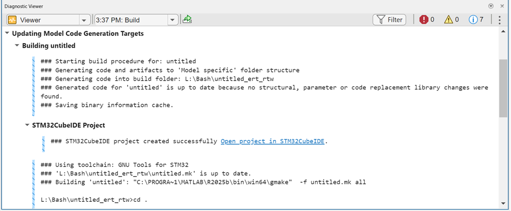 STM32CubeIDE project link