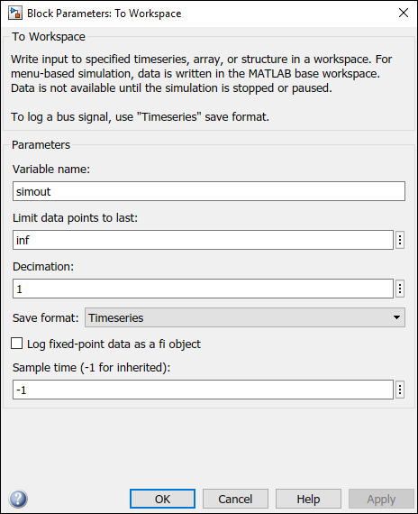 Configure Model to Log Signals on SD Card - MATLAB & Simulink