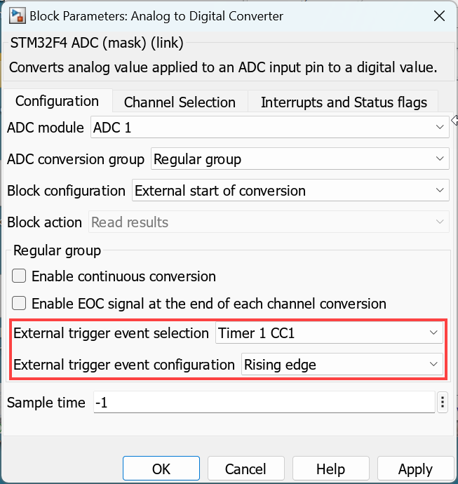 Migrate STM32F4-Discovery (Regular group, Read result) to CubeMX for STM32F4xx processor