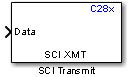 C28x SCI Transmit block