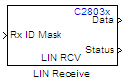 C2803x LIN Receive block