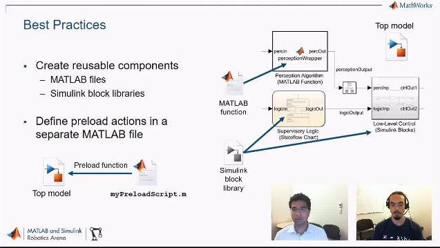 Join Sebastian Castro and Pulkit Kapur as they show how Robotics System Toolbox can help you connect Simulink and the Robot Operating System (ROS).